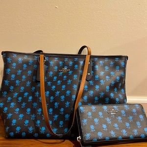 Coach bag and wallet